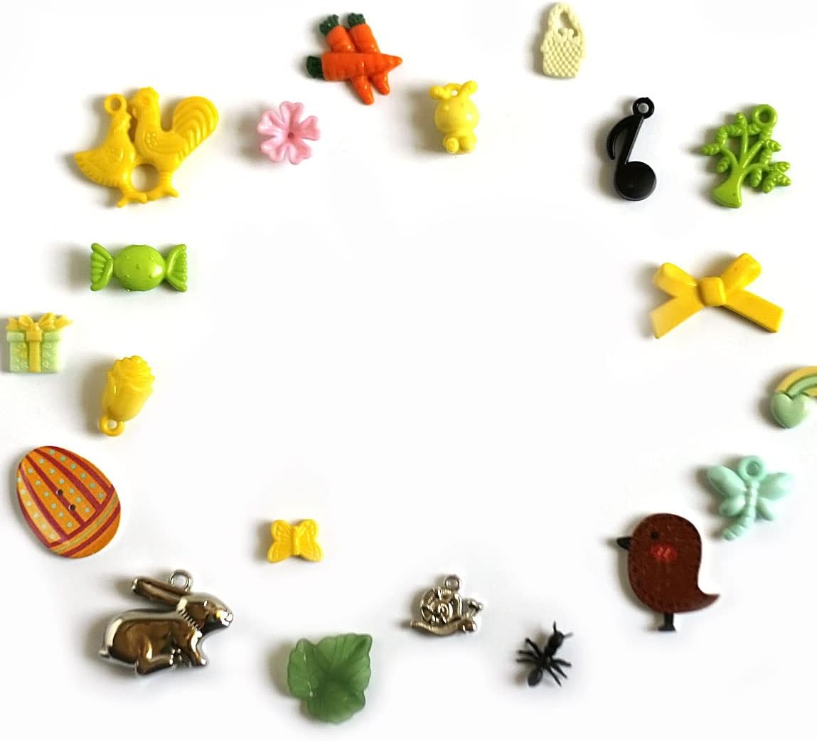 TomToy Back to School Theme I spy trinkets for I Spy Bag, Bottle, 1-3cm, Set of 20 trinkets