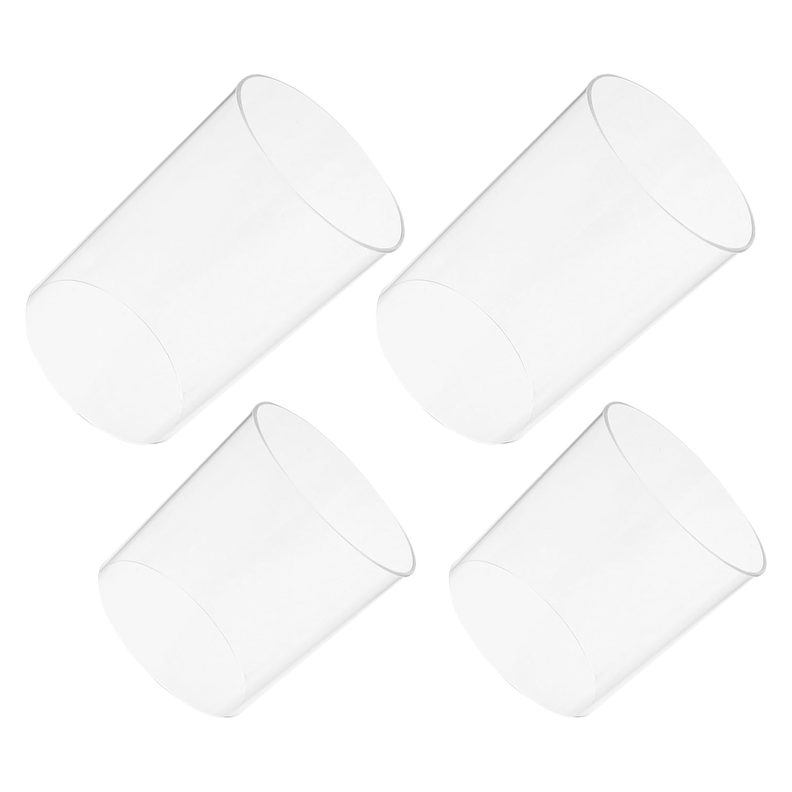 Abat-jours en verre avec protection coupe-vent stable pour bougeoirs