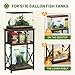 Snughome 10 Gallon Aquarium Stand with Storage, 3 Tier Heavy Metal Fish Tank Stand Shelf 20.47