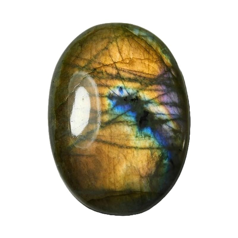 Cabochon labradorite naturelle 38x27mm pour réparer ou créer un pendentif