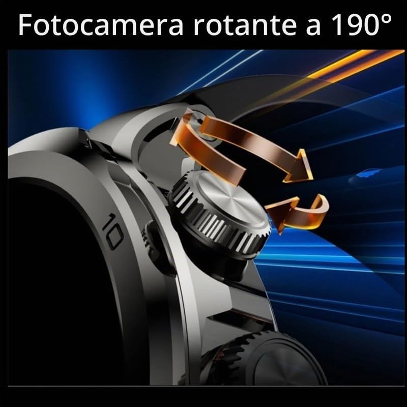 XINDADA H19 Smart Watch rotating camera at 190 degrees