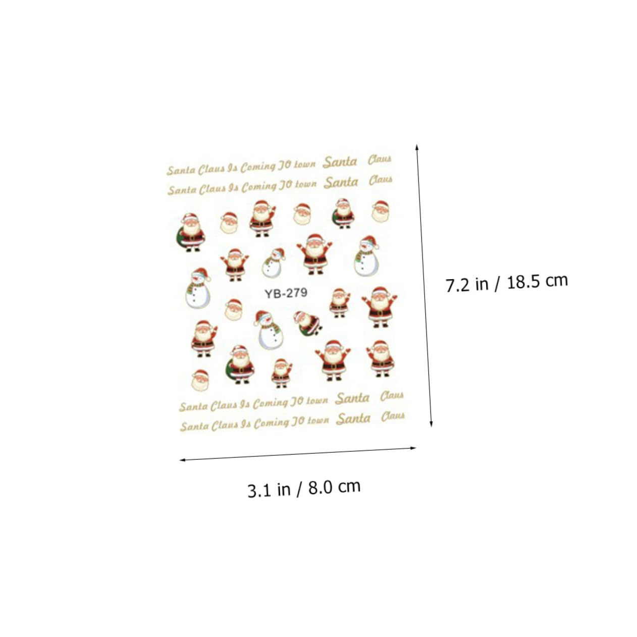 FOMIYES 3 Set Adesivi Natalizi Adesivi Per Punte Natalizie Per i Orecchini i Per Unghie i Per Unghie i Forniture 48 fogli * 3