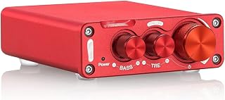 ZLYMX Mini Digital Power Amplifier Class D Stereo Desktop Audio Amp for Home Stereo Speaker