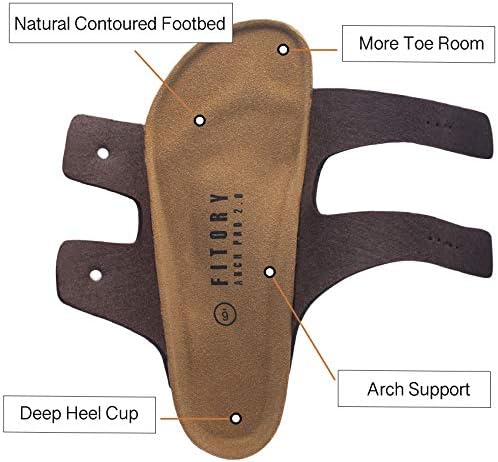 FITORY Mens Sandals,Arch Support Slides Adjustable Buckles Cork Footbed - 3