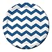 Creative Converting Celebrations 96 Count Chevron Paper Dinner Plates, 8.75", True Blue