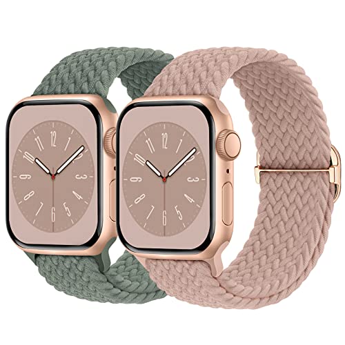 �y2������zButifacion �R���p�`�u�� Apple Watch �o���h 41mm 40mm 38mm 42mm �j�� ���� �^�[�R�C�Y�O���[��/�_�[�N�s���N