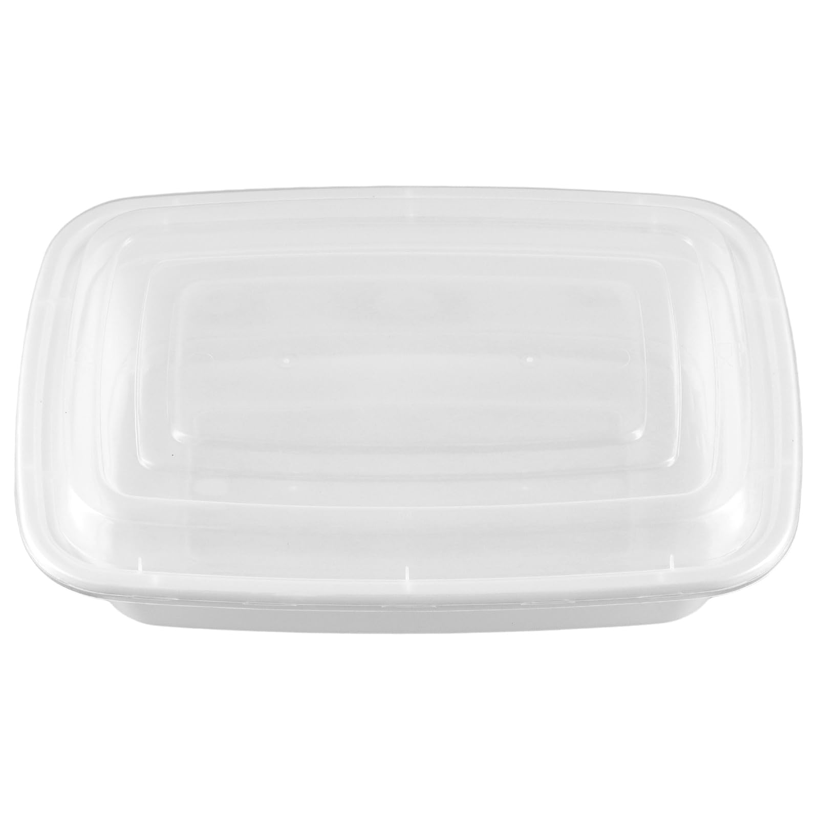 SINJEUN Confezione da 50 contenitori in plastica per la preparazione dei pasti con coperchio, 1000 ml, senza BPA, riutilizzabili, contenitori per la preparazione degli alimenti, contenitori impilabili