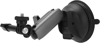 Acessórios de carro para câmera de esportes ao ar livre, forte capacidade de absorção com ventosa de grande diâmetro, suporte de ventosa de para-brisa de carro para câmera para celular