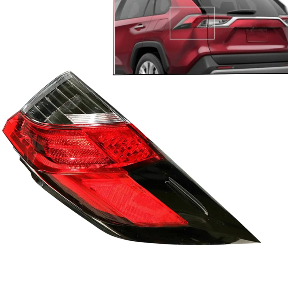 Riloer Luz trasera LED, luz trasera LED apta Compatible con Toyota RAV4 2019-2021,Luces Traseras Remolque,Luz de Matrícula Placa Trasera