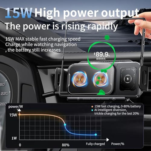 Cargador de coche con sensor inteligente y mecanismo giratorio estable 3