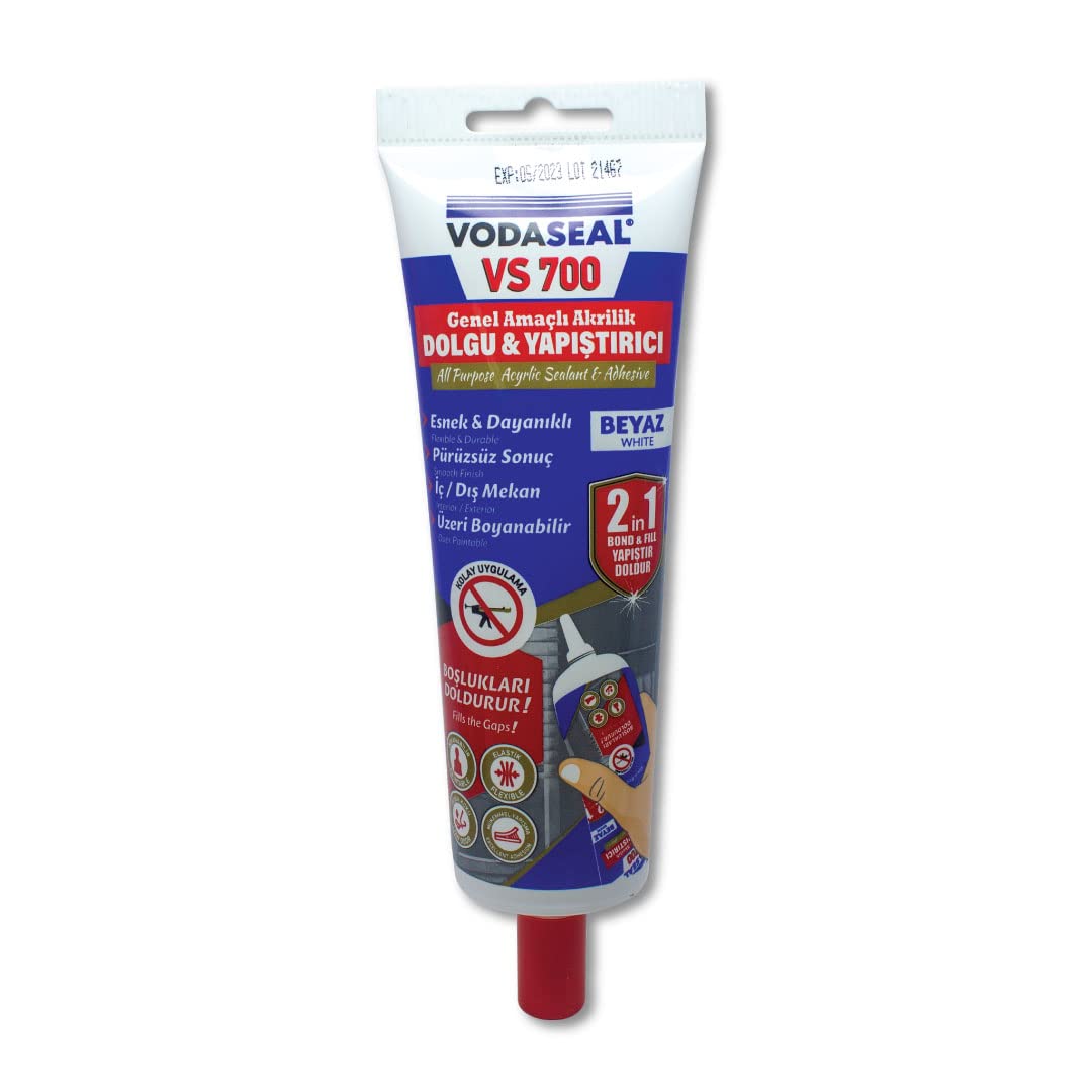 VODASEAL 53.01.090 Vs 700 Akrilik Mastik, 400g, Beyaz