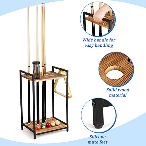 Jolensoy Pool Stick Holder Pool Cue Holder Rack Cue Stick Holder 10 Cues Billiard Cue Racks For Billiard Room Club Pool Table Accessaries #TOP2