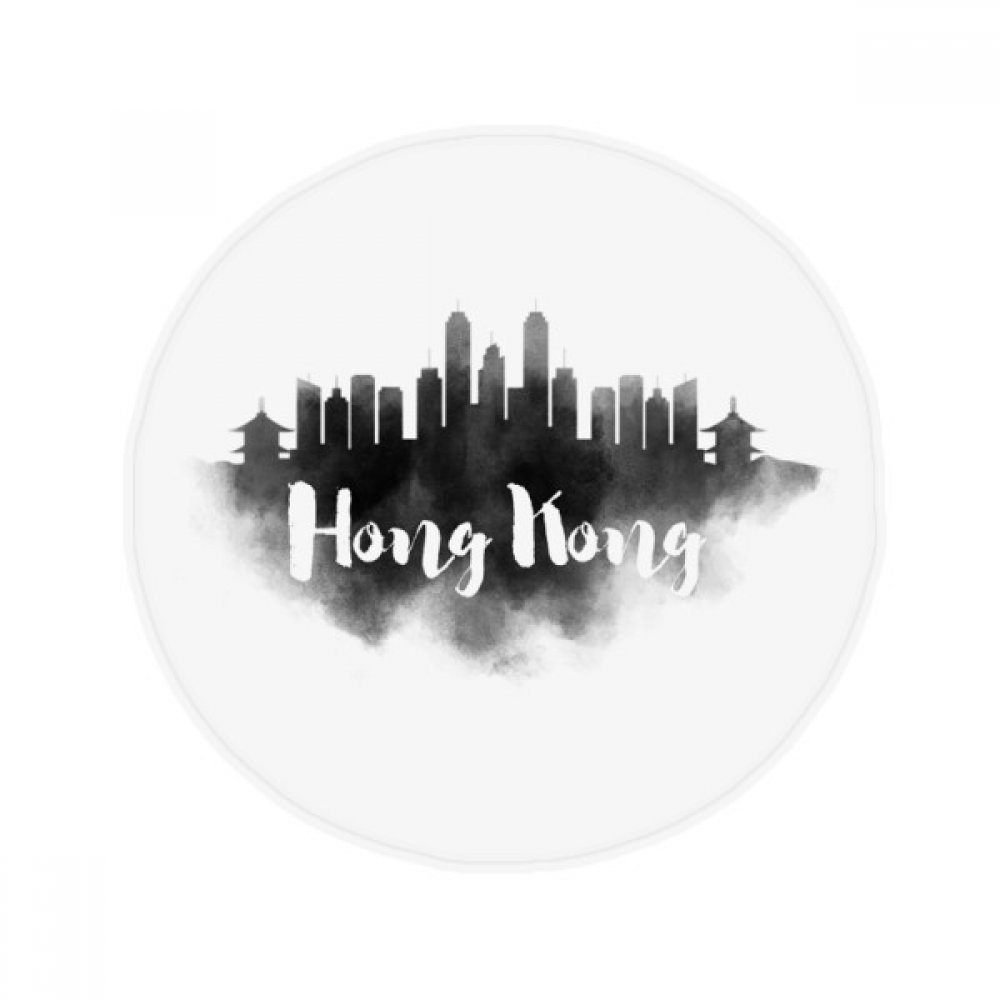 Tapis rond Hong Kong antidérapant pour décorer la salle de bain et l'entrée