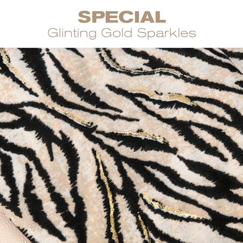 Luxury Leopard print with Glinting gold sparkles scarf for women, Fashion women hair scarves，Big thin cotton scarf.2