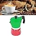 Imagen de WY8 TOP MOKA cafetera italiana tradicional tricolor 150 ml 3 tazas filtro estufa superior moca espresso cafetera
