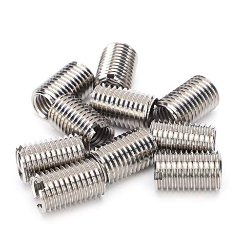 Inserções de Rosca, Ferramenta de Reparo 10 Peças de Aço Inoxidável 303, Hardware de Fixador Feminin