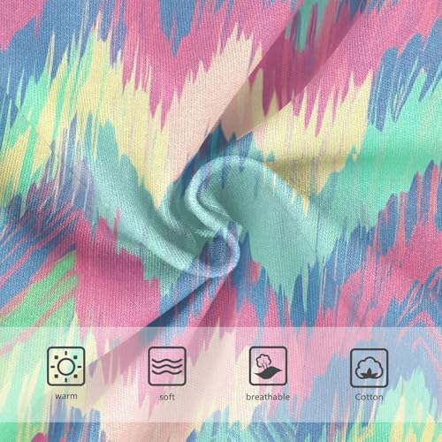 Chevron Pastel Colors Pink Girl Panties Cute Girls Underwear Toddler Cotton Print Briefs Underpants 2t3