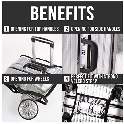 Image of Waterproof|Dust Proof Suitcase & Trolley Bag Cover with Zipper Luggage (Hard Luggage, 32 INCH)