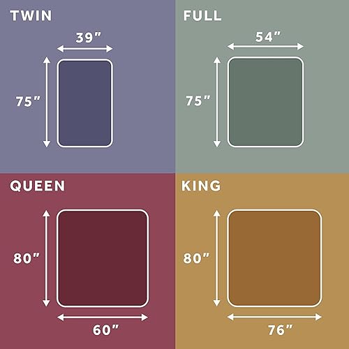 Miniatura 6 de Sunbeam Designed by Raleigh Basic colchón climatizada Pad, mezcla de poliéster, Blanco, King