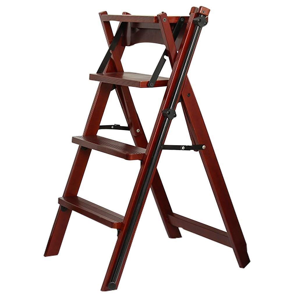 Escabeau pliable bois escalade et chaise d'escalier portable avec repose-pieds
