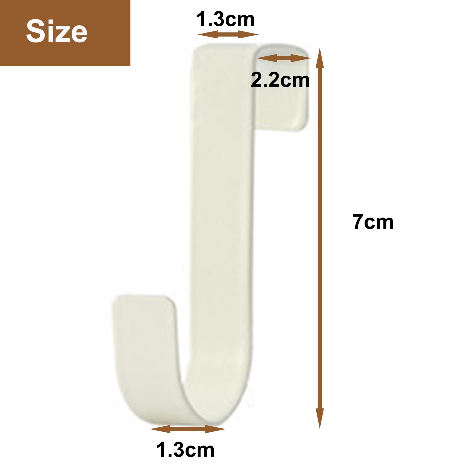 Ganci Sopra La Porta, 5 Pezzi Ganci Per Mobili e Armadi, Bianco,Ganci Organizer Pesanti Per Soggiorno, Bagno, Cucina, Asciugamani, Vestiti, Cappelli, Cappotti, Borse