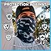 S A Company 5 Pack Face Shields UV 30+, Multipurpose Neck Gaiter, Lightweight, Breathable, Sun and Dust Defense for Outdoors