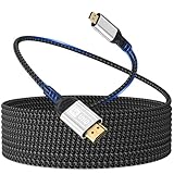 Micro HDMI vers HDMI,Câble de 3m 4K@60Hz,Micro HDMI 2.0,3D HDR,ARC,compatible avec Raspberry Pi 5/4,appareils photo A6300 A6400,GoPro Hero 9/8/7/6,Yoga,TV Odroid,ordinateurs portables,moniteurs