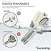 Swissklip Swissker Manual Nose Hair Trimmer for Men & Women - Precision Stainless Steel Ear Hair Remover - German Designed Grooming Tool with Rounded Safety Tip