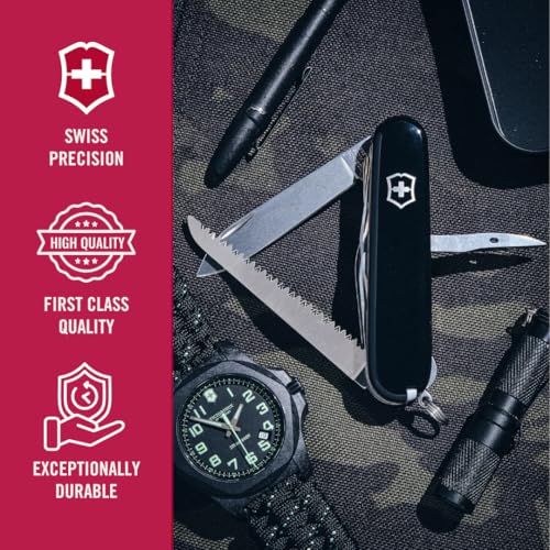 Image of Victorinox Huntsman Swiss Army, 15 Function Pocket Knife, Black