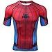 Spiderman Dry Fit - Camiseta de compresión para hombre - Rojo - Large