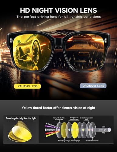 Image of KALIYADI Fit-Over-Glasses Polarized Sunglasses-for-Men Wrap-Around-Sunglasses: Mens Polarized Sunglasses UV400 Protection
