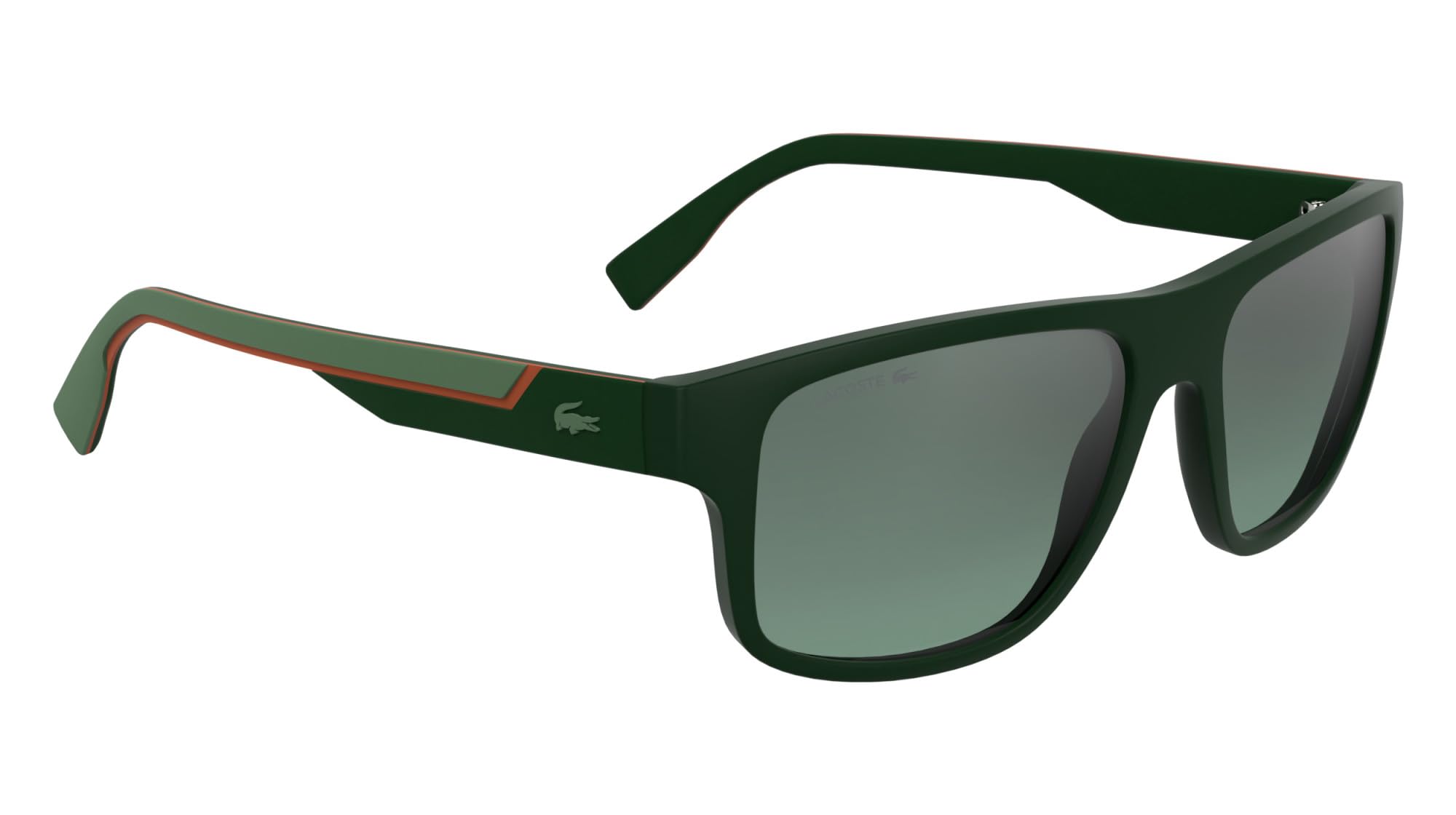 Lacoste Men's Sunglasses L6057S - Matte Green with Gradient Mirror Green Lens