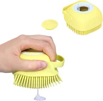 Effective Bathroom Shower Pouch Fiber with Massage Function with Flexible Gel Chamber with BUFFER® Soft Silicone Material