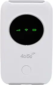 Luqeeg Hotspot Móvel WiFi 4G 5G LTE de Alta Velocidade Roteador de Viagem Portátil de 300 Mbps Com Slot para Cartão SIM para Acampamento Em Viagem de Negócios, Suporta 10 Dispositivos Conectados