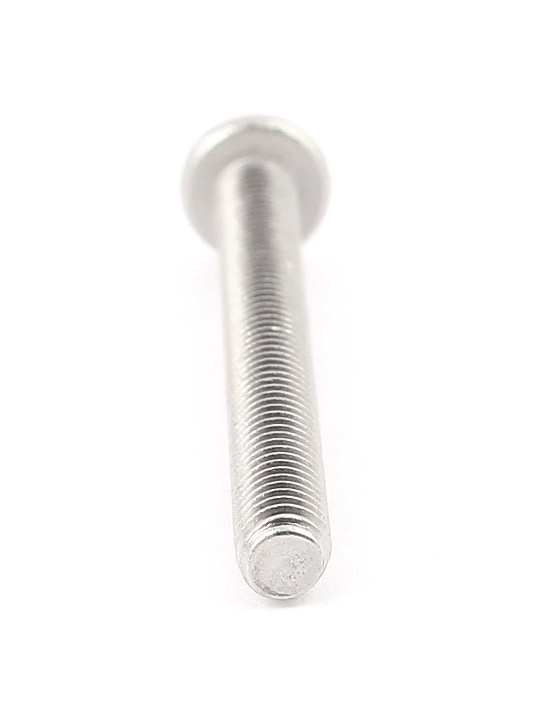 Bulk Hardware M4 X 40mm Slotted Pan Head Machine Screws - Bright Zinc Plated, Pack Of 50