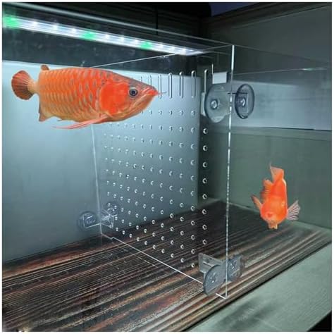 Acrylic Fish Tank Divider with Suction Cups, Aquarium Separator for Optimal Fish Separation and Tank Organization, Perfect for Larrium and Betta Tanks