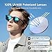 AI Glasses for Men & Women, Smart Glasses Powered by ChatGPT, AI Real-time Translation with 107 languages, 11H Music Play, Bluetooth Sunglasses with Polarized Lens, UV Protection for Daily Use, Travel