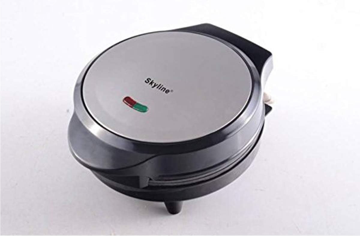 SKY LINE VTL-5556 Steel Pizza Maker (Black, Silver)