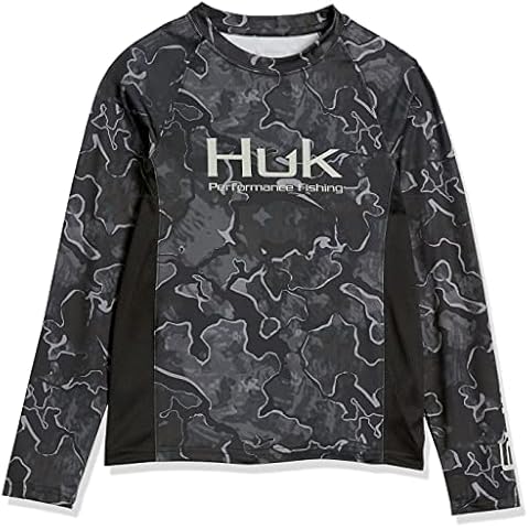 HUK Camisa de rendimiento de manga larga de camuflaje estándar para niños Cover