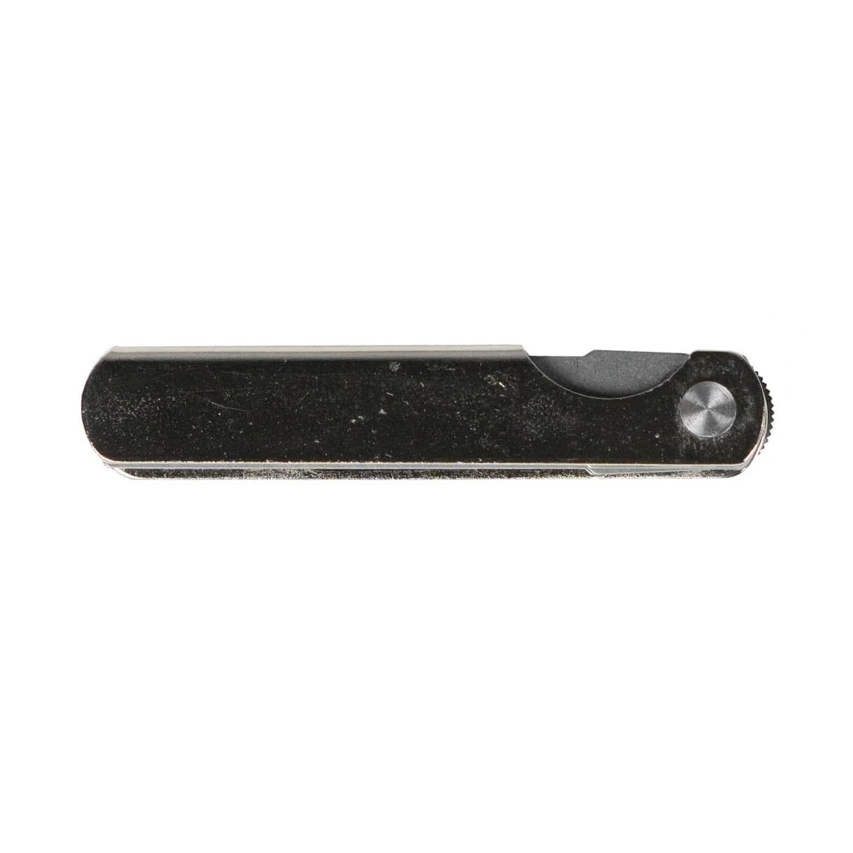 PEC Tools 26 Leaf Set Feeler Gauge, Thickness 0.0015-0.035'' Straight Blade, 1/2" Width, 3" Length,Measuring Tool for Measuring Gap Width and Thickness, Made in USA