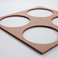 Vista 95 de 23 3/8"W X 23 3/8"H Large Wembley Decorativos Paneles De Pared De Madera De Calado, Aliso