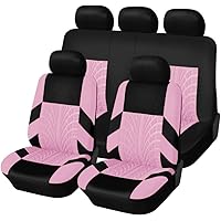 Auto Lederen Stoelhoezen voor Hyundai Kona Matrix Encino H-1 I20 Ioniq 5, Antislip Waterdichte Ademende Zitkussenbeschermer Accessoires,Black