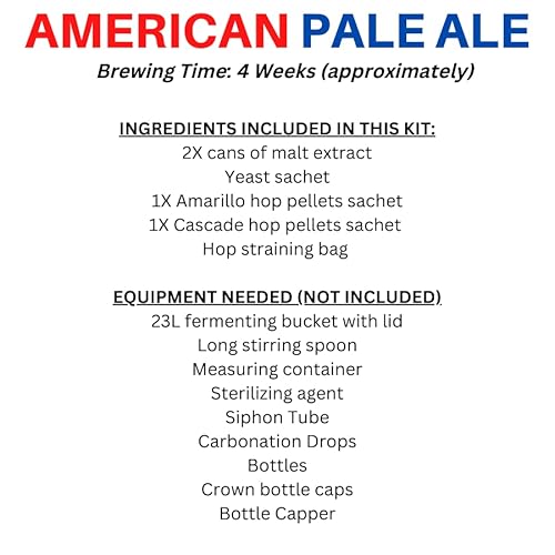 Muntons Beer Making Kit - American Pale Ale Flagship Range Home Brew Kit - Includes Beer Making Ingredients - Beer Ingredient Kit Yields 20L #TOP1