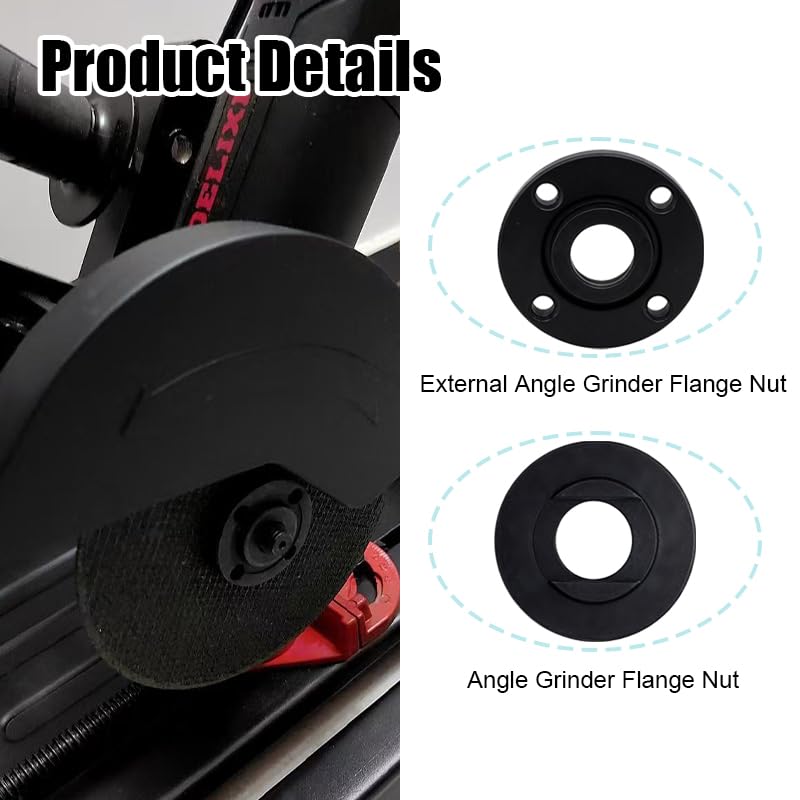 5 Piezas Llave Universal para Amoladoras, Llave Amoladora 125 MM, Angle Grinder Connector, Angle Grinder Pressure Plate, Amoladora Angular Brida, Compatible con Amoladoras Angulares Comunes