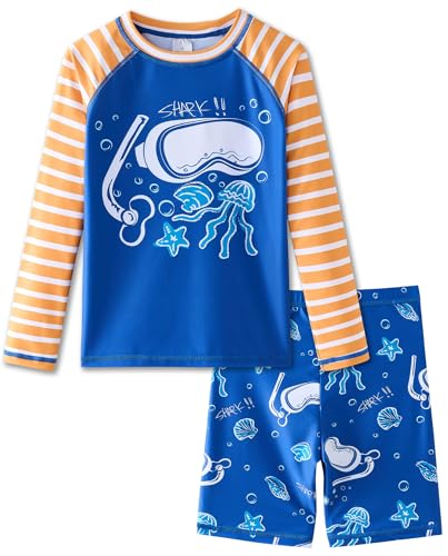 Image of UMELOK Boys' Rash Guard Swim Set