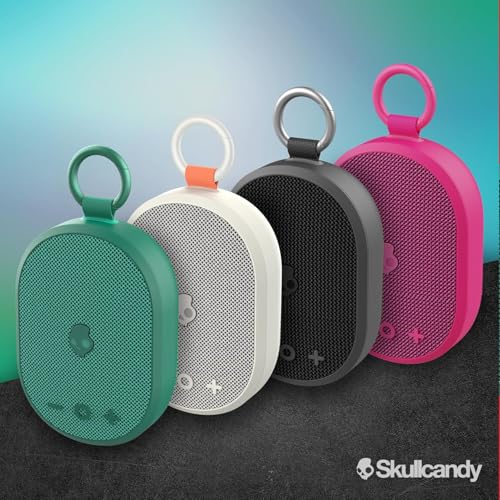 Image of Skullcandy Kilo XT Wireless Bluetooth Speaker - IPX7 Waterproof Mini Bluetooth Speaker with 24 Hour Battery, Downward Firing Passive Radiator, and True Wireless Pairing - Perfect for Outdoor (Green)