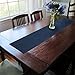 CAIT CHAPMAN HOME COLLECTION Texture Design Woven PVC Rectangular Heat Insulation Texteline Table Runner (Navy)