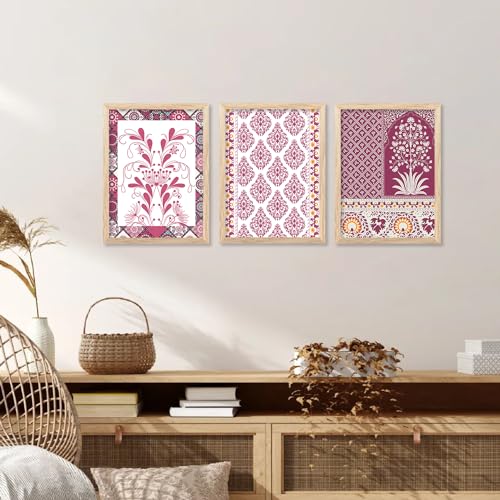 Image of kotart Premium Digital Madhubani Art Paintings with Frame for Home Decor - Painting for Wall Decoration - Pack of 6 (13x17, A)