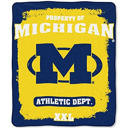 Northwest NCAA Michigan Wolverines Raschel Fleece