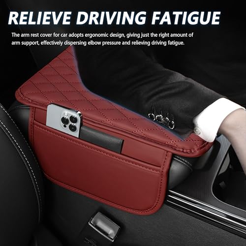 image for Stacool Upgraded Car Center Console Cover,Microfiber Leather Car Armre